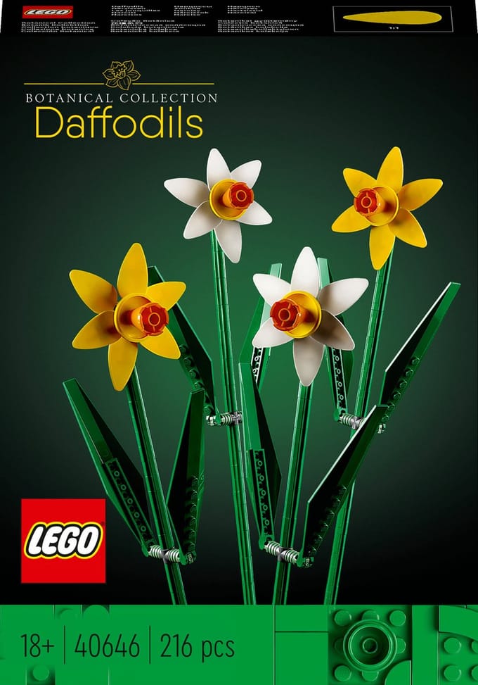 LEGO Botanicals Daffodils 40646, Bouwpakket, 18 jaar, Kunststof, 0 stuk(s), 159 g