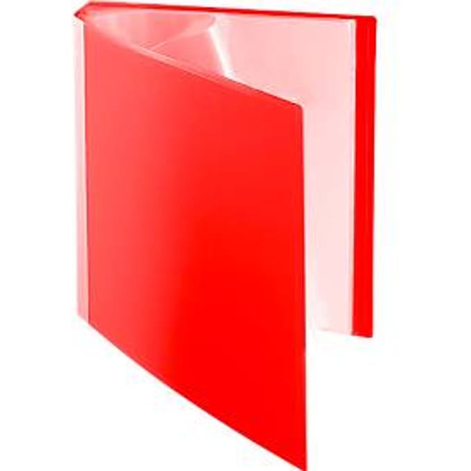 FolderSys PP presentatiemap, voor A4-formaat, 30 zichtmappen, rood