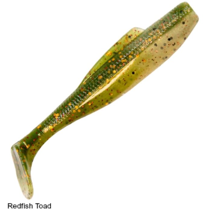 Zman Zacht Kunstaas Diezel MinnowZ 4 Inch 5/Pack Rode Vis Toad (9566)