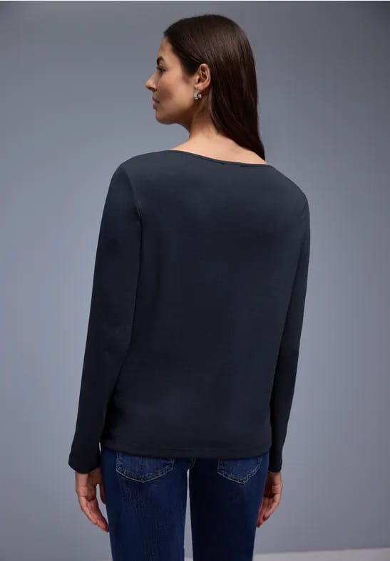 Shirt in effen kleur