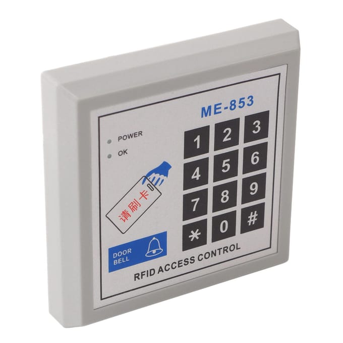 Toegangscontrole Machine ID Enkele Deur Bekabeling Wachtwoorden Kaart Beveiliging Toegangssysteem Controle Machine gray