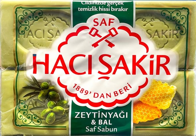 Honing-olijfzeep - 4 x 150 gram - Haci Sakir