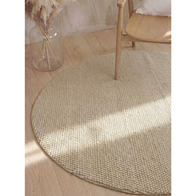 Ted Baker Richmond rond wollen vloerkleed Diana Lichtbeige - Rond 200 Ø - (L)