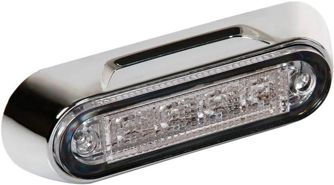 Extra Koplamp Wit met 4 LED Verlichting 12/24V