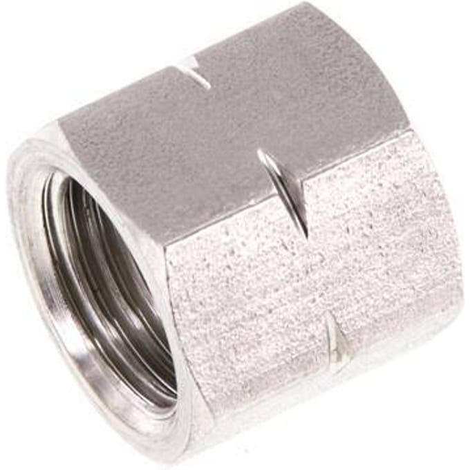 4/6/9mm (G1/4'' LH) RVS Unie Moer L15mm