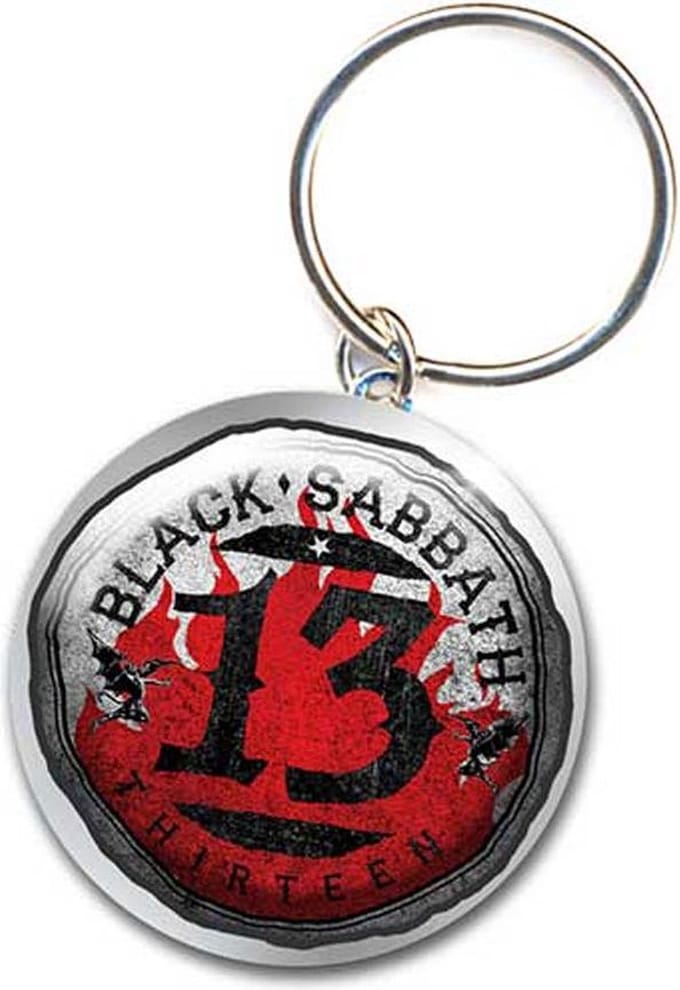Black Sabbath - 13 Flame Circle Sleutelhanger - Multicolours