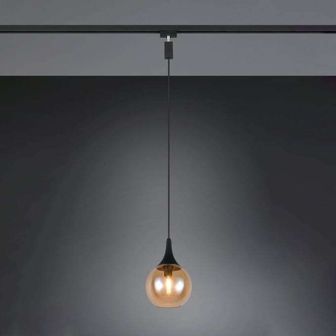 Trio Lighting Spoor-hanglamp LUMINA voor DUOline, amberkleurig