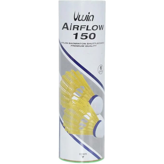 Buis met 6 badminton shuttles Uwin Airflow 150