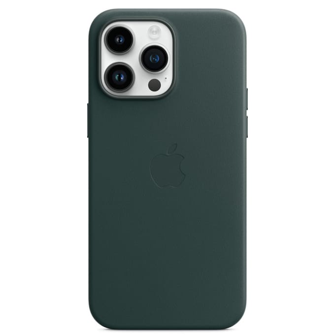 Leather Backcover MagSafe voor de Apple iPhone 14 Pro Max - Forest Green