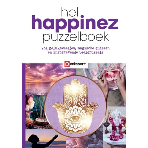 Denksport - Het Happinez puzzelboek - Inspirerende beeld puzzels