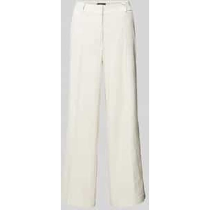 Regular fit linnen broek met persplooien, model 'CALIFORNIA'