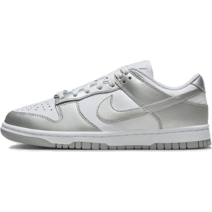 Nike Dunk Low Metallic Silver Dames Sneakers Wit Blauw-Joy FV1311-100 40.5 white