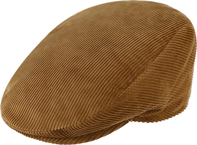 Flatcap met voering, Flatcap Fiebig Corduroy beige/camel maat 61