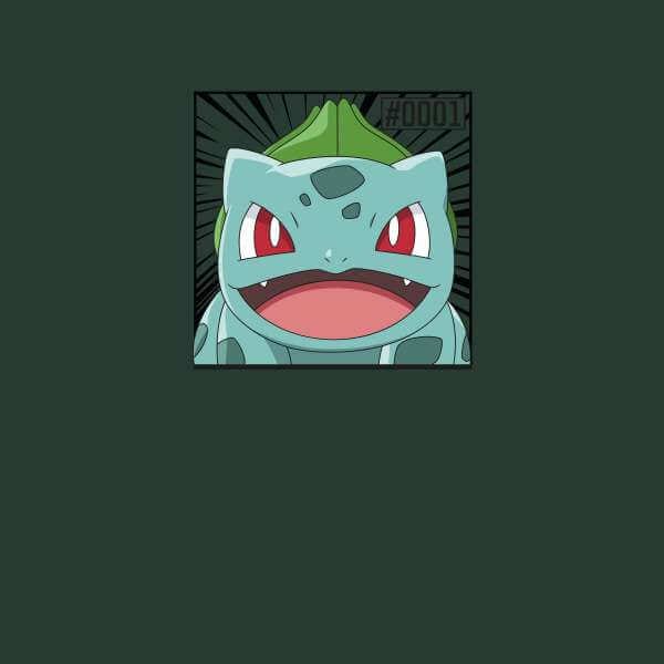 Pokémon Pokédex Bulbasaur #0001 Men's T-Shirt - Green - S