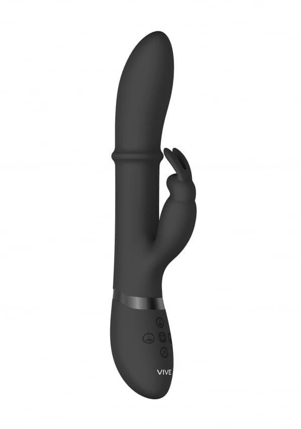 VIVE by Shots - Halo - Ring Rabbit Vibrator - Black
