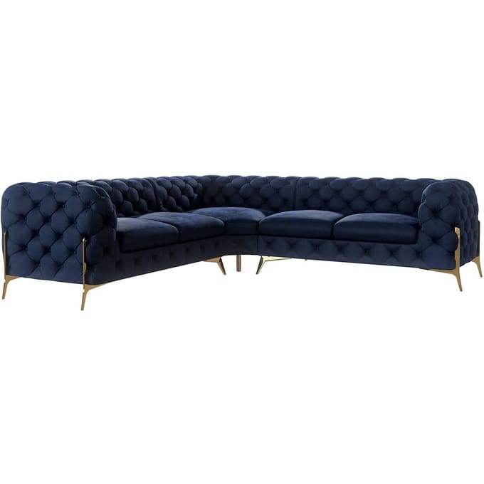 4-zitshoekbank Chelsea links velvet | Ropez