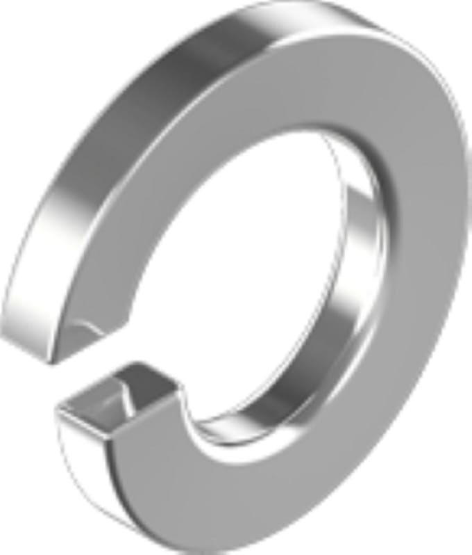 RVS veerring A2 M3 per 10 stuks