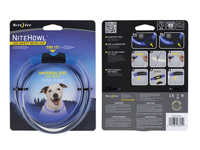 Nite Ize NITEHOWL - Veiligheids halsband voor dieren - LED Blauw