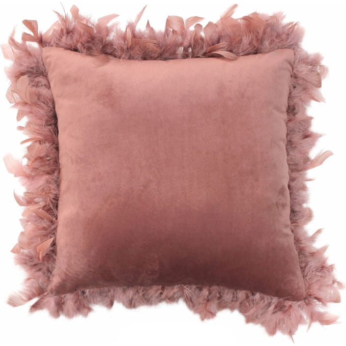 Velvet Sierkussen 40 x 40 cm Qirin Roze