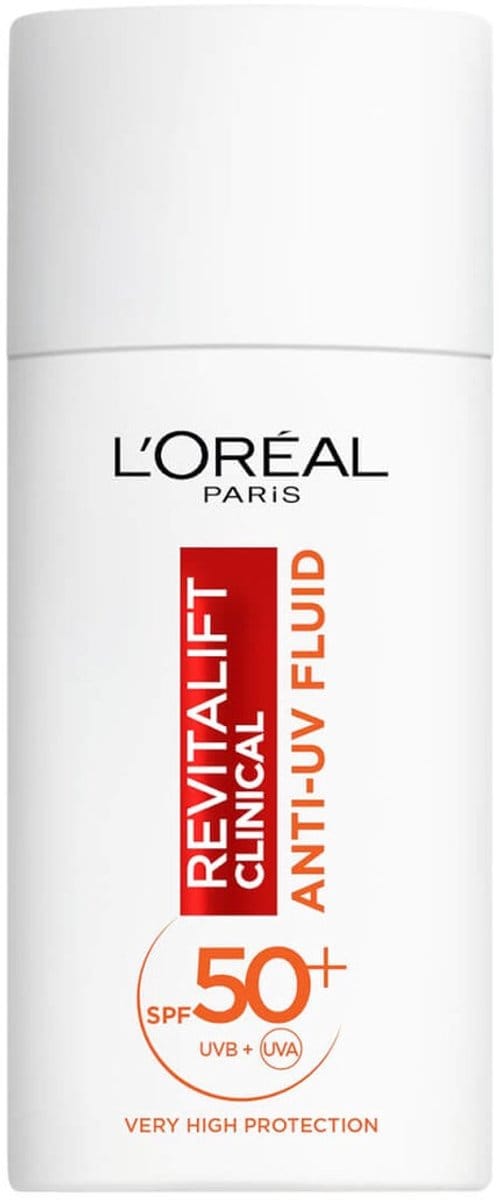 Loreal revitalift clinical lsf 50+ dagelijkse anti uv fluit met antioxidatives vitamine c
