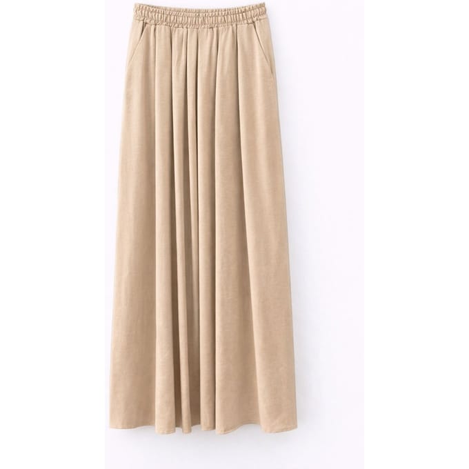 Hoge Taille Maxi Rok met Touwtje Taille