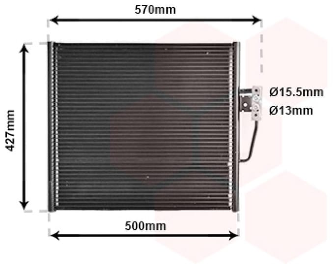 Van Wezel - LUCHTCONDENSATOR VOOR BMW 5 E39 1995-2000 64538391647