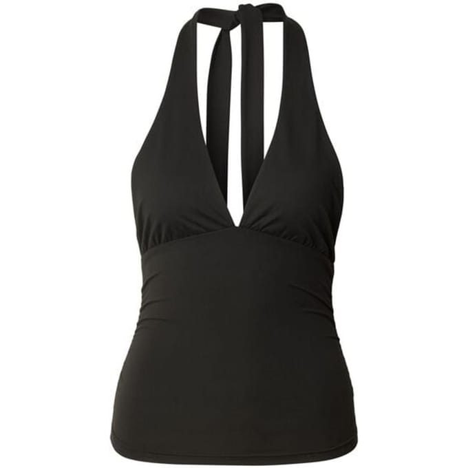 Urban Classics Ladies Polyamide Jersey Neckholder Top Dames Halternecks - zwart - XL