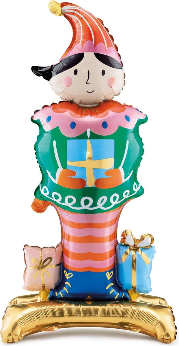 PARTYDECO - Folieballon Santa's Elf 46 x 88 cm