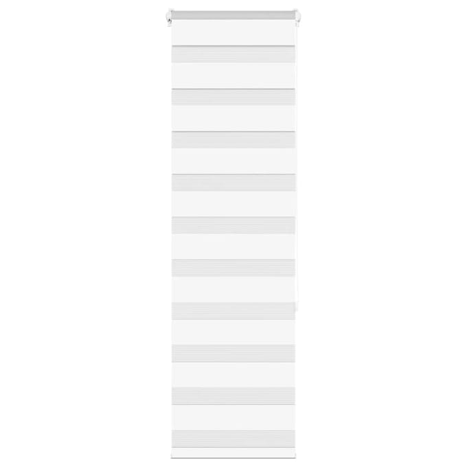 vidaXL - Zebra - rolgordijn - 45x150 - cm - stofbreedte - 40,9 - cm - polyester - wit