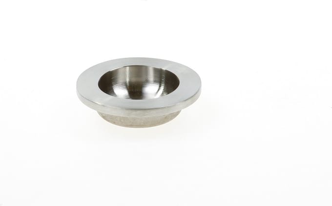 Oxloc Schuifdeurkom rond 50mm bl.rvs