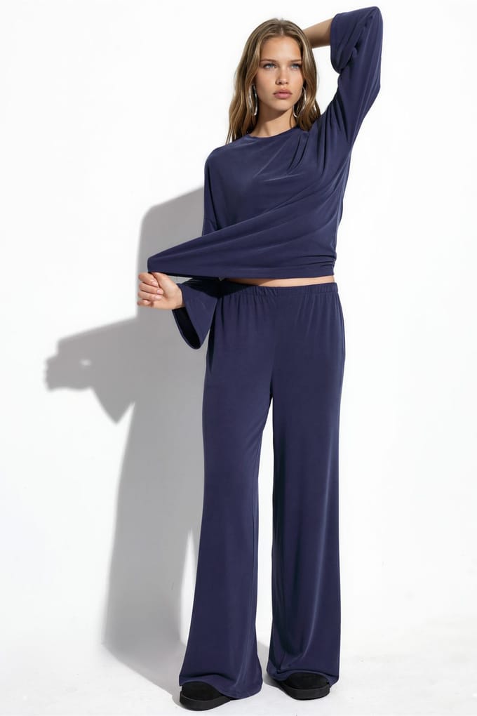 Elastische Taille Rechtlegging Modal Broek