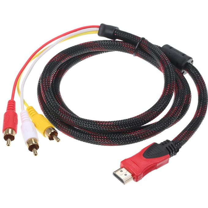 HD RCA Audio Video-kabel HD naar 3 RCA Male AV-draadsnoer 1,5 M DV MP4-converter
