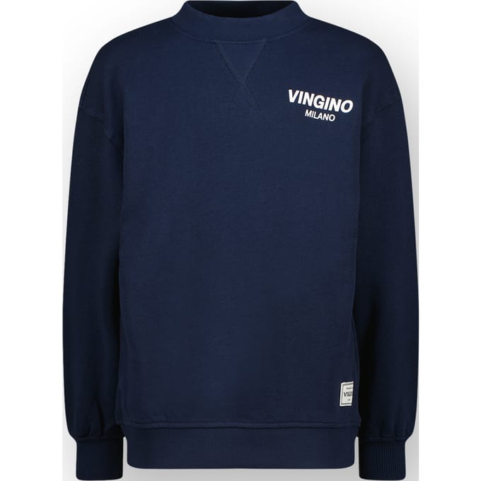 Vingino Boys Crewneck Basic Sweater Dark Blue Taglia: 4 | Maglioni Outlet | kids | Blu