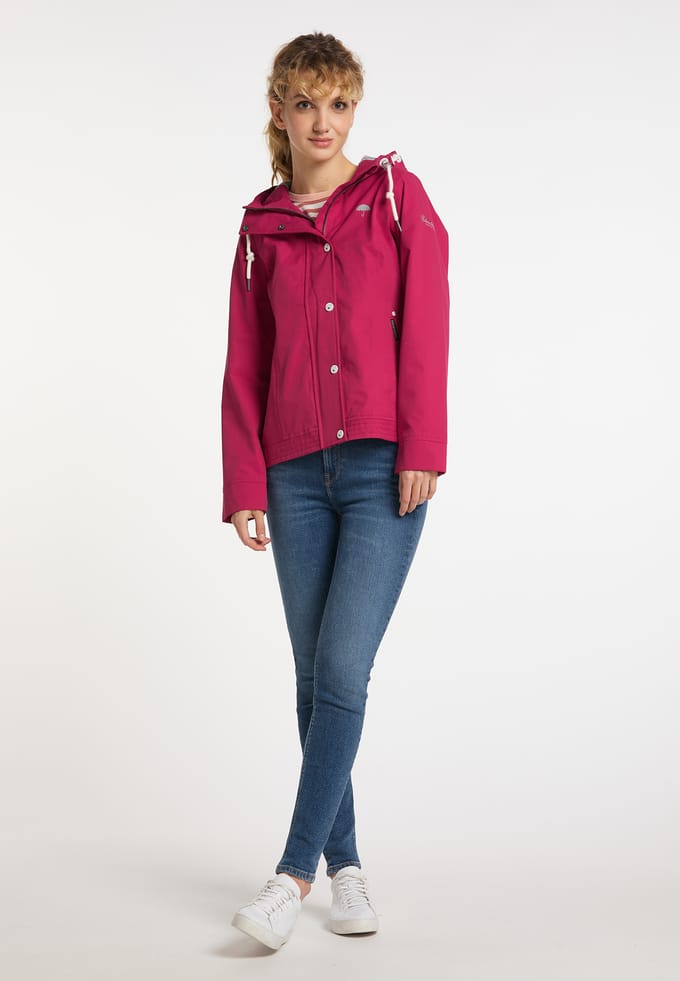 Schmuddelwedda Regenjas Dames rood roze