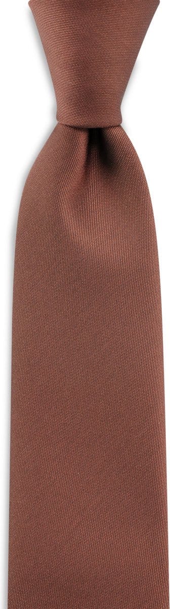 JB Collection - Stropdassen - stropdas roestbruin smal - roestbruin