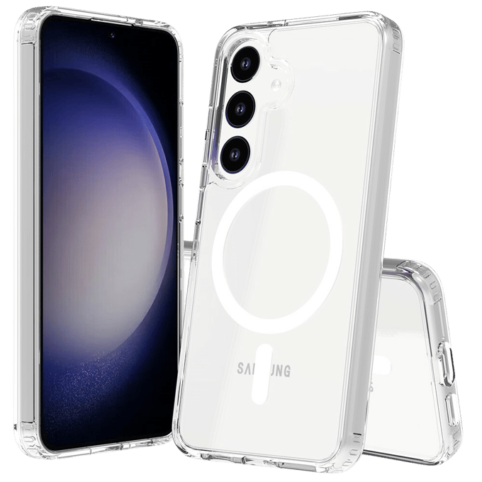 CaseBody Samsung Galaxy S24 Magsafe Airbag Hoesje Transparant