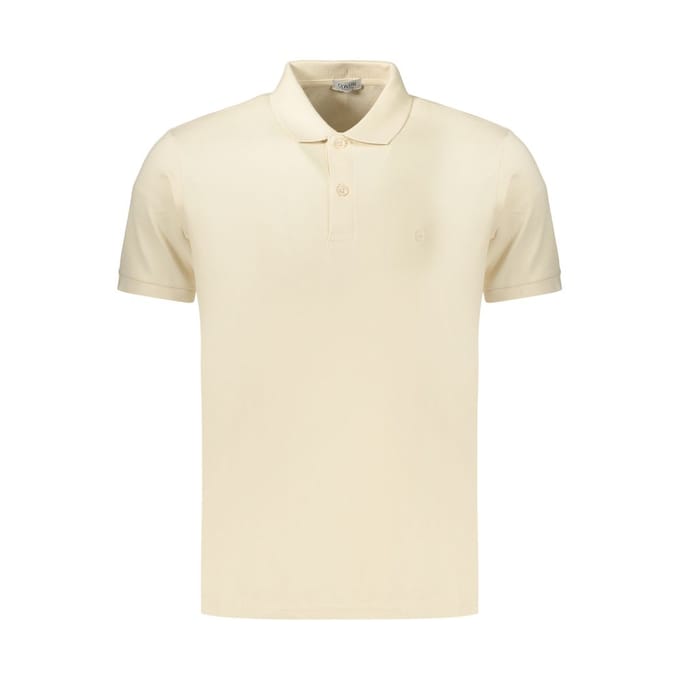 Coveri Beweegbare Beige Katoenen Heren Polo