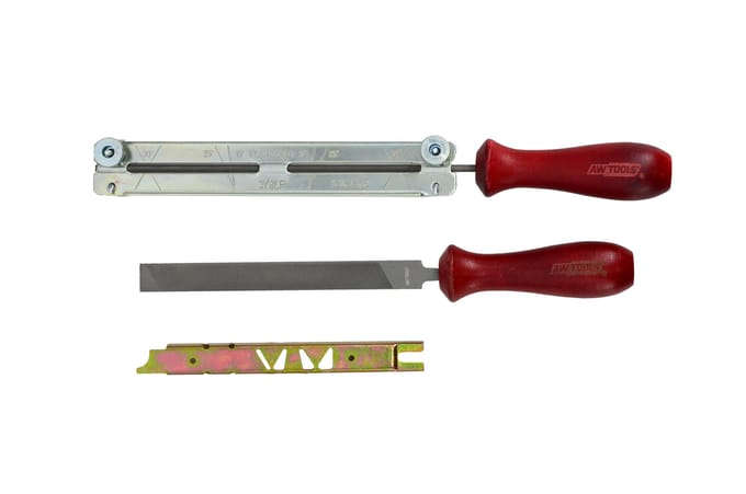 Awtools - Kettingzaag Slijpset - 4,0 mm - Hout Handgreep - Slijpen Prowair