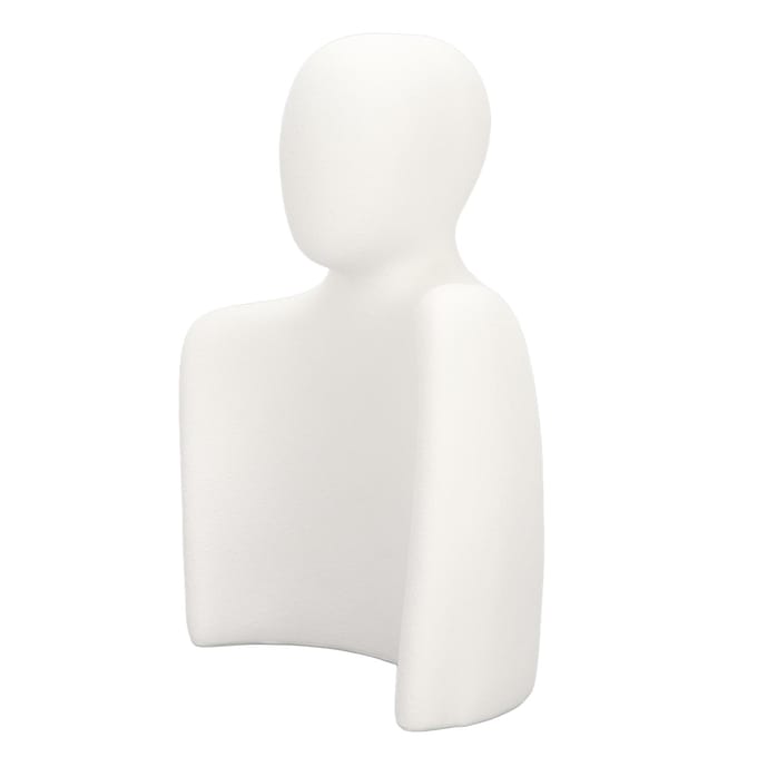 Mannequin Sieraden Ketting Display Buste Standaard Witte Hars Elegante Buste Display Houder voor Ketting white