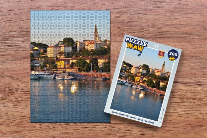 Puzzel Oude binnenstad van Belgrado in Servië - Legpuzzel - Puzzel 500 stukjes
