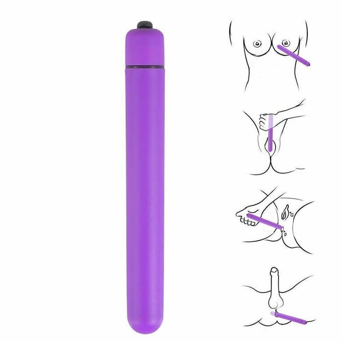 Lange-Slanke-Penis-Dildo-Kogel-Vibrator-Beginner-Voor-Vrouwen-Koppel