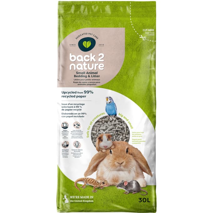 30 L Back-2-Nature Small Bodembedekking voor Knaagdier- en Konijnenkooien