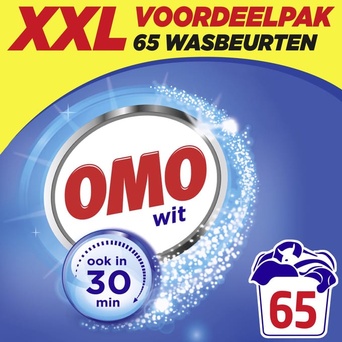 Omo XXL Waspoeder - Wit - 65 wasbeurten