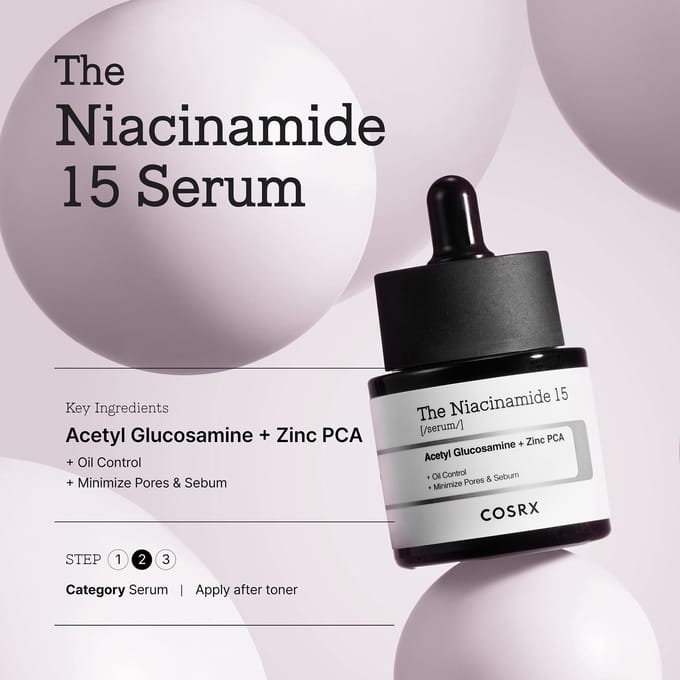 COSRX Serum & Essentie The Niacinamide 15 Hydraterend serum Dames 24.99 ml