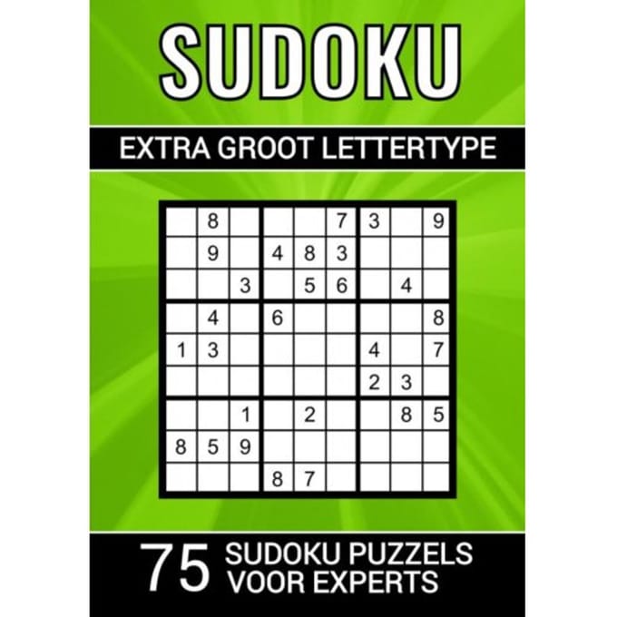Sudoku Extra Groot Lettertype - 75 Sudoku Puzzels Voor Experts - Puzzelboeken & Meer