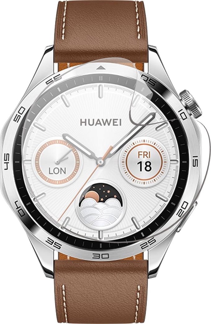 Screenprotector geschikt voor Huawei Watch GT 4 46mm - 1x FlexGuard Screen Protector