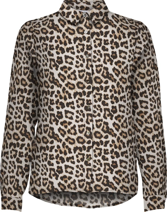 ONLALMA LIFE POLY L/S PANTERPRINT SHIRT AOP