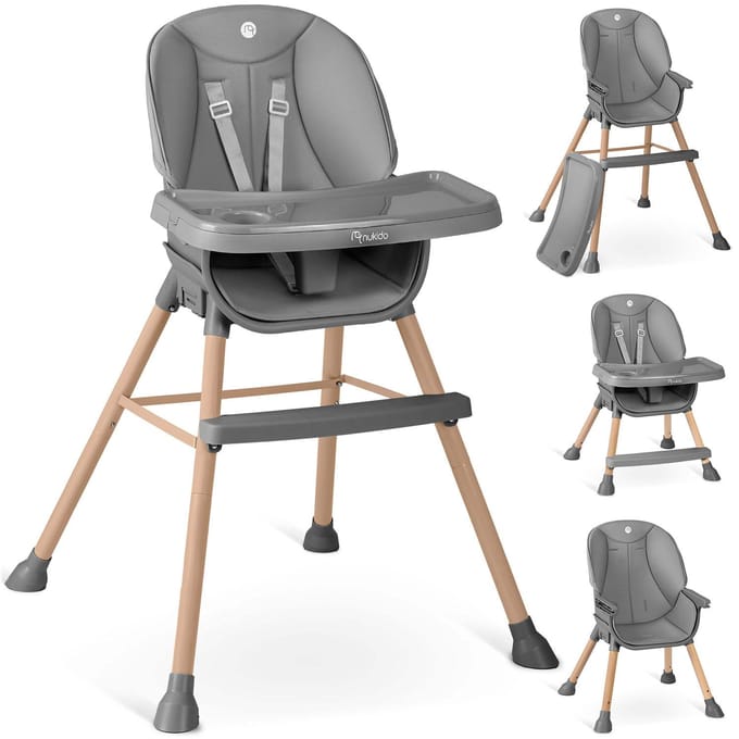 Nukido Tilo kinderstoel grijs