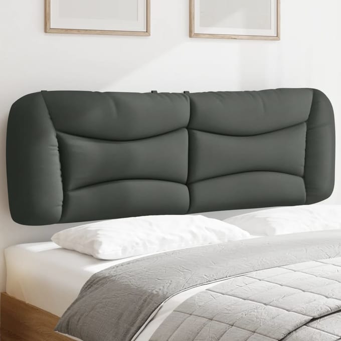 vidaXL Hoofdbordkussen "Hvar" 152 cm stof donkergrijs