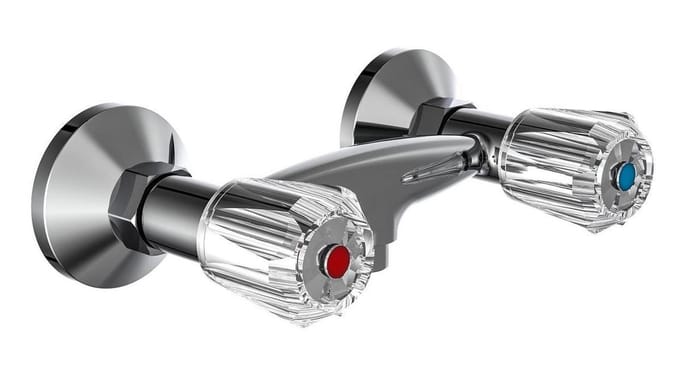 SCHÜTTE Savino Douchekraan - Mengkraan - 150 mm Hartafstand - Chroom
